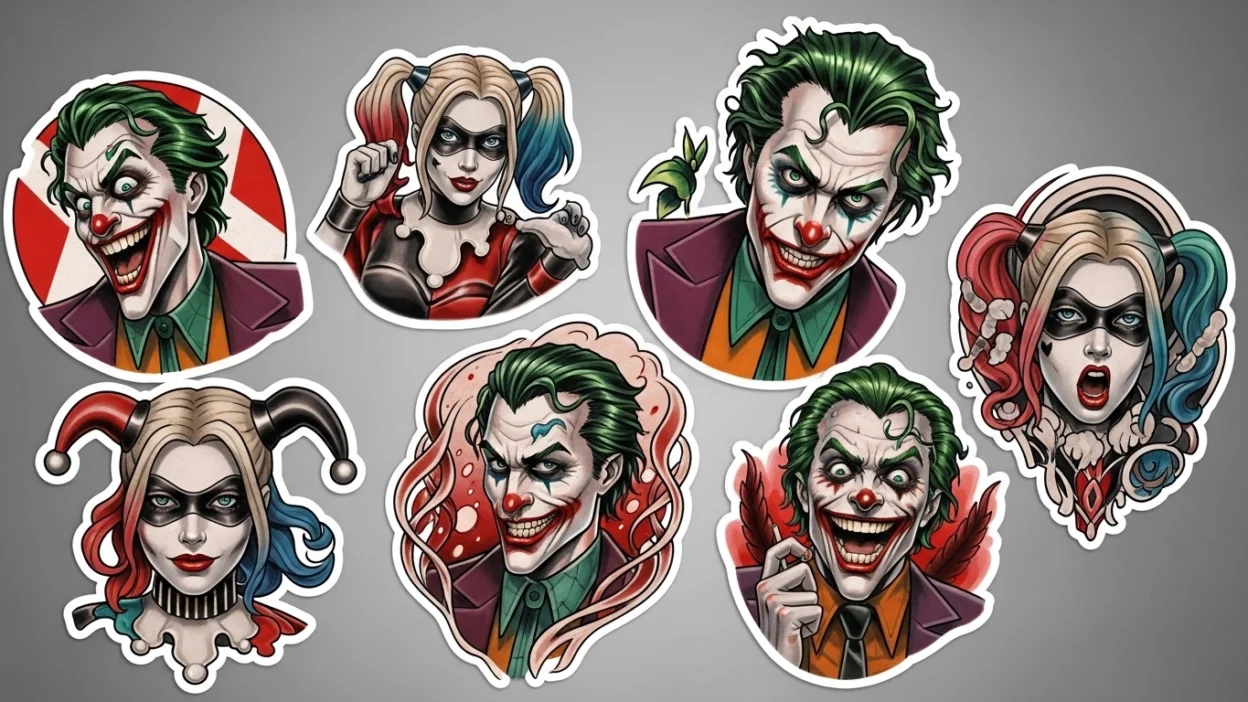 tattoos of joker and harley quinn