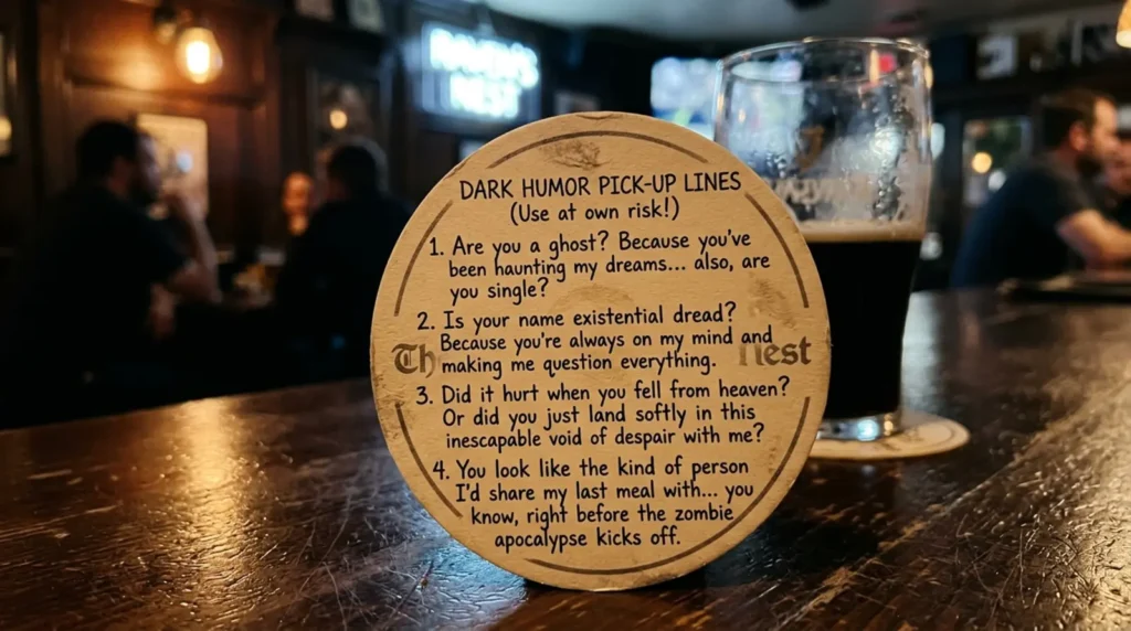 dark humor pick up lines