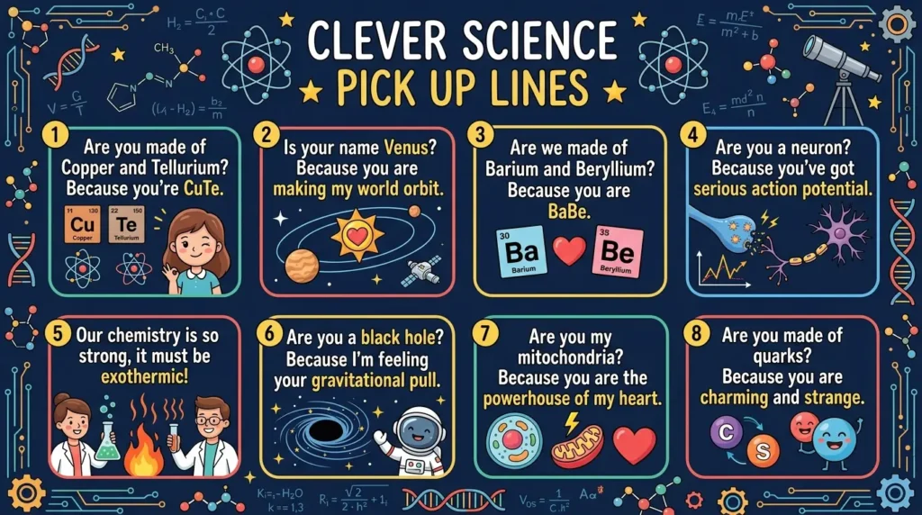 science pick up lines